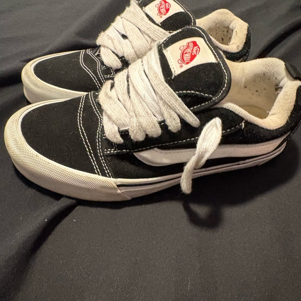 Vans Kids Classic Black and White Sneakers - Picture 6 of 16